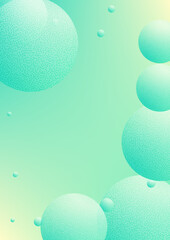 Holographic fluid with radial circles