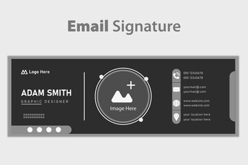 Personal email signature design template