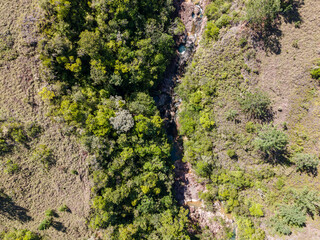Cascadas en la Yeguada aérea 