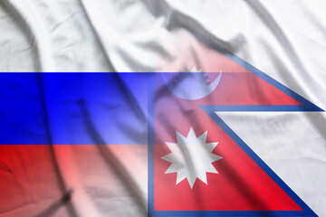 Russia and Nepal government flag international relations NPL RUS