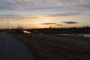 A Beautiful Sunset at Pylypow Wetlands