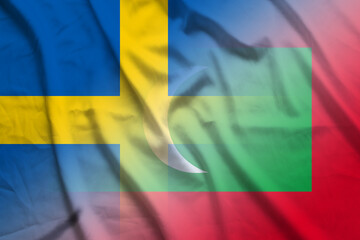 Sweden and Maldives official flag transborder contract MDV SWE