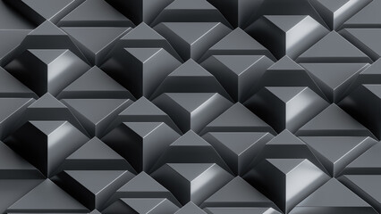 Obraz premium 3d render, abstract background with split geometrical texture, modern technology wallpaper