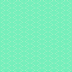 Fototapeta premium Wave seamless background. Vector illustration.
