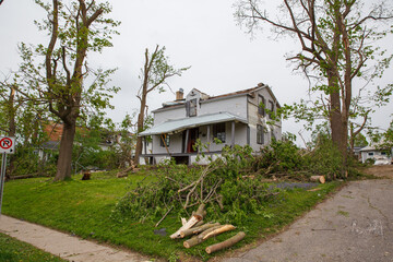 House destroyed by tornado