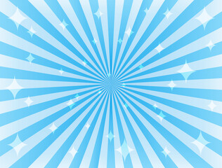 集中線とキラキラを組み合わせた背景素材