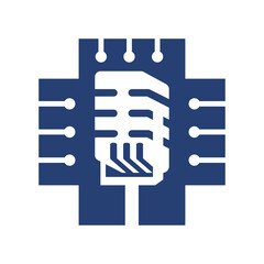 podcast Medical health logo Icon Illustration Brand Identity