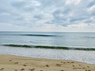 beach in the morning