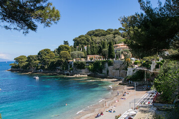 French Riviera, Cote d'azur in Saint Jean Cap Ferrat - obrazy, fototapety, plakaty