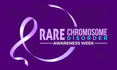 Chromosome Disorder Awareness week in every June. Annual health awareness concept for banner, poster, card and background design.