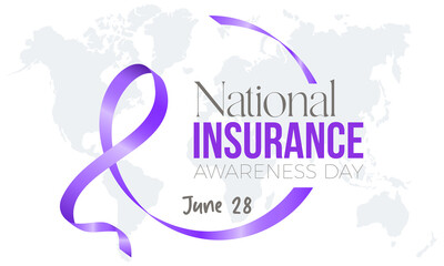 National insurance awareness day. June 28. Insurance policies awareness concept for banner, poster, card and background design.
