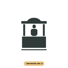 promo stand icons  symbol vector elements for infographic web