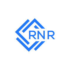 RNR technology letter logo design on white  background. RNR creative initials technology letter logo concept. RNR technology letter design.