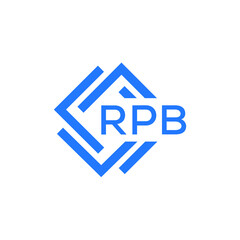 RPB technology letter logo design on white  background. RPB creative initials technology letter logo concept. RPB technology letter design.