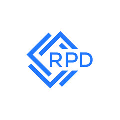 Obraz premium RPD technology letter logo design on white background. RPD creative initials technology letter logo concept. RPD technology letter design.