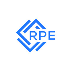 RPE technology letter logo design on white  background. RPE creative initials technology letter logo concept. RPE technology letter design.