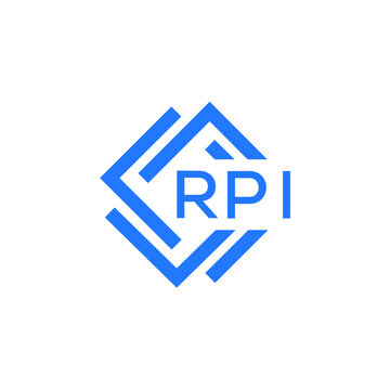 RPI technology letter logo design on white  background. RPI creative initials technology letter logo concept. RPI technology letter design.