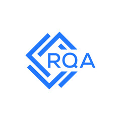 RQA technology letter logo design on white  background. RQA creative initials technology letter logo concept. RQA technology letter design.