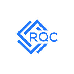 RQC technology letter logo design on white  background. RQC creative initials technology letter logo concept. RQC technology letter design.