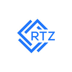 RTZ technology letter logo design on white  background. RTZ creative initials technology letter logo concept. RTZ technology letter design.
