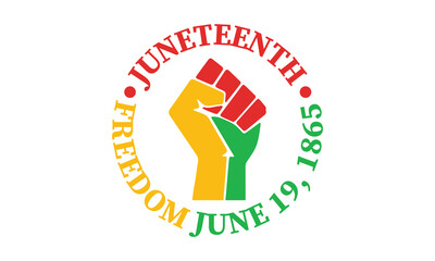 Juneteenth Freedom Day Woman Live Matter African American black history Vector and Clip Art