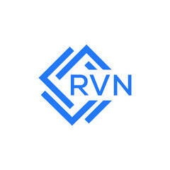 RVN technology letter logo design on white  background. RVN creative initials technology letter logo concept. RVN technology letter design.
