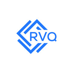 RVQ technology letter logo design on white  background. RVQ creative initials technology letter logo concept. RVQ technology letter design.
