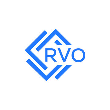RVO technology letter logo design on white  background. RVO creative initials technology letter logo concept. RVO technology letter design.
