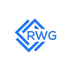 RWG technology letter logo design on white  background. RWG creative initials technology letter logo concept. RWG technology letter design.
