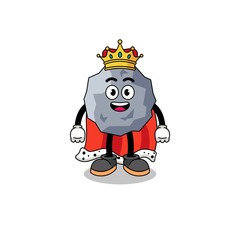 Mascot Illustration of stone king
