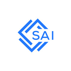 Fototapeta na wymiar SAI technology letter logo design on white background. SAI creative initials technology letter logo concept. SAI technology letter design.