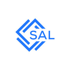 SAL technology letter logo design on white  background. SAL creative initials technology letter logo concept. SAL technology letter design.
