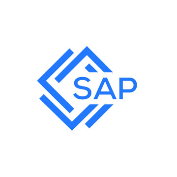 SAP technology letter logo design on white  background. SAP creative initials technology letter logo concept. SAP technology letter design.