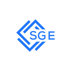 SGE technology letter logo design on white  background. SGE creative initials technology letter logo concept. SGE technology letter design.