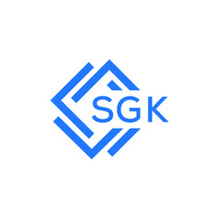 SGK technology letter logo design on white  background. SGK creative initials technology letter logo concept. SGK technology letter design.