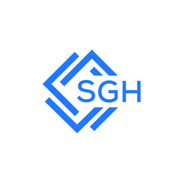 SGH technology letter logo design on white  background. SGH creative initials technology letter logo concept. SGH technology letter design.