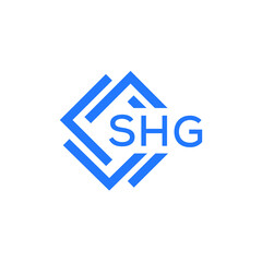 SHG technology letter logo design on white  background. SHG creative initials technology letter logo concept. SHG technology letter design.