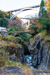 Takachiho Gorge at autumn in Miyazaki prefecture, Kyushu, Japan.