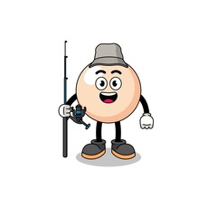 Mascot Illustration of pearl fisherman