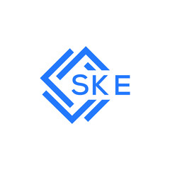 Obraz premium SKE technology letter logo design on white background. SKE creative initials technology letter logo concept. SKE technology letter design. 