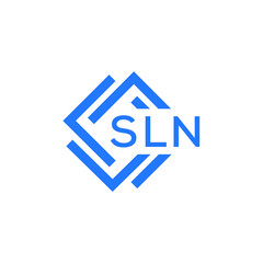 SLN technology letter logo design on white  background. SLN creative initials technology letter logo concept. SLN technology letter design.
