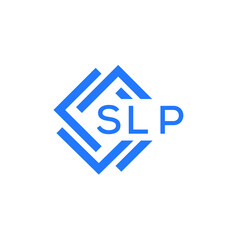 SLP technology letter logo design on white  background. SLP creative initials technology letter logo concept. SLP technology letter design.
