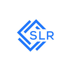 SLR technology letter logo design on white  background. SLR creative initials technology letter logo concept. SLR technology letter design.
