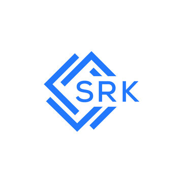 SRK technology letter logo design on white  background. SRK creative initials technology letter logo concept. SRK technology letter design.
