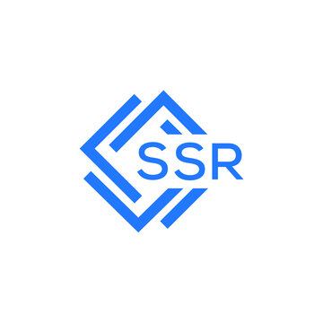 SSR technology letter logo design on white  background. SSR creative initials technology letter logo concept. SSR technology letter design.
