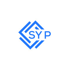 Obraz premium SYP technology letter logo design on white background. SYP creative initials technology letter logo concept. SYP technology letter design.