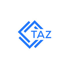 TAZ technology letter logo design on white background. TAZ creative initials technology letter  logo concept. TAZ technology letter design.