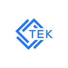 TEK technology letter logo design on white  background. TEK creative initials technology letter logo concept. TEK technology letter design.
