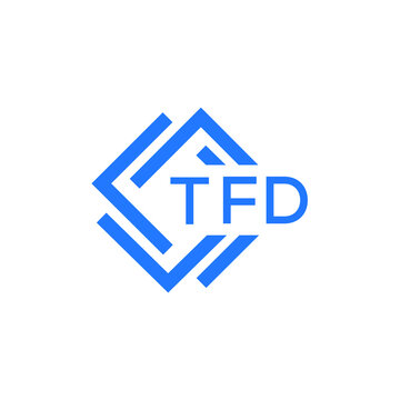 TFD technology letter logo design on white  background. TFD creative initials technology letter logo concept. TFD technology letter design.