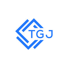 TGJ technology letter logo design on white  background. TGJ creative initials technology letter logo concept. TGJ technology letter design.
